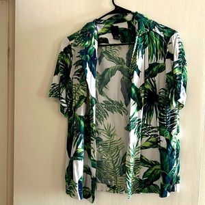 Palm patterned button up from H&M.